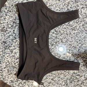 SET Active Dark Brown Sports Bra